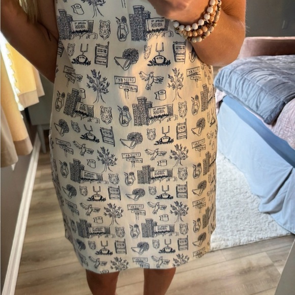 Clover + Bee Auburn print yoke tie dress - Picture 9 of 11